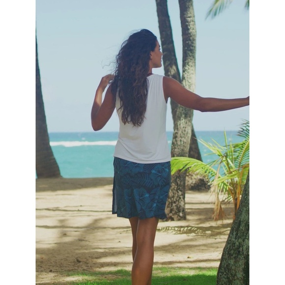 RIPSKIRT HAWAII Rip Skirt Length 2 Wrap Skirt Maui Moonlight Blue Floral XXL - Picture 16 of 16